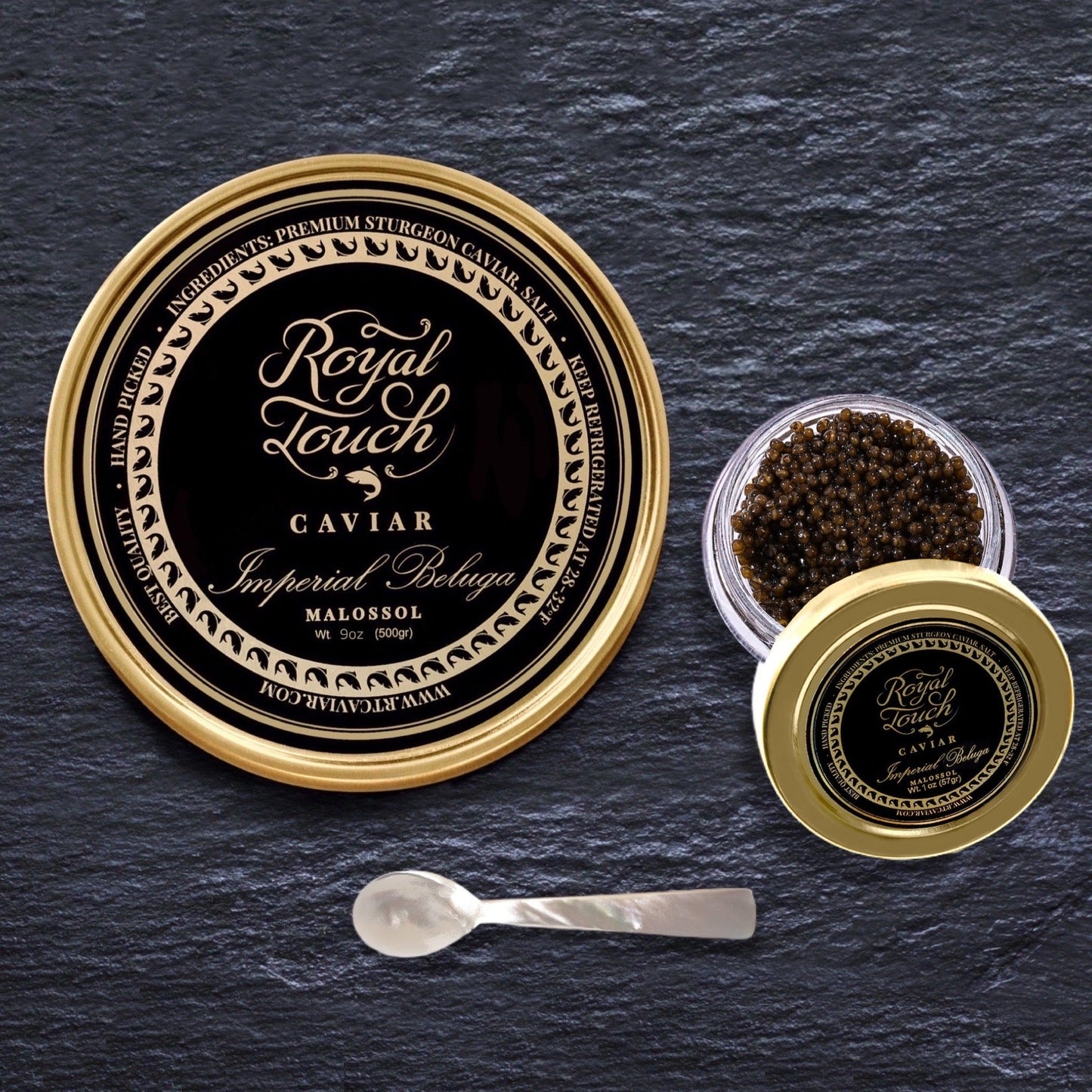 Imperial Beluga Hybrid Celebration Set (500g / 1000g + Full Serving Kit)