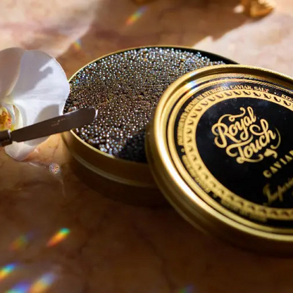 "Try Both" Osetra & Beluga Hybrid 4oz+1oz Starter Bundle - Royal Touch Caviar